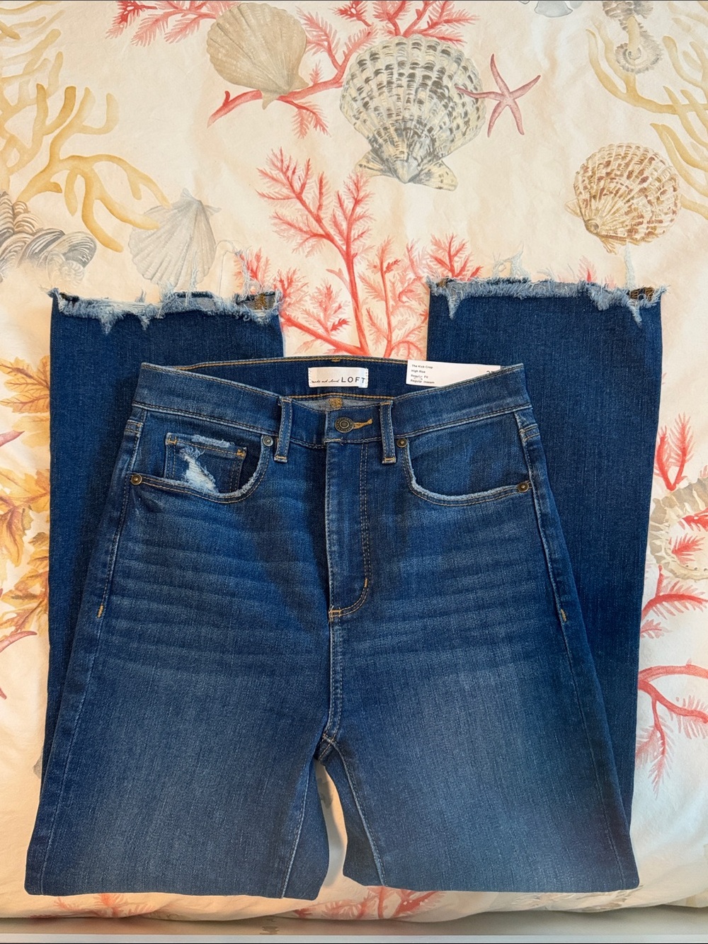 NWT LOFT Kick Crop High Rise Jeans - Picture 6 of 9